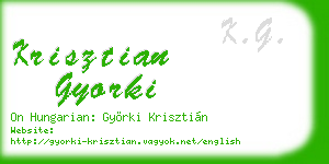 krisztian gyorki business card