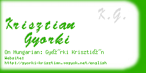 krisztian gyorki business card